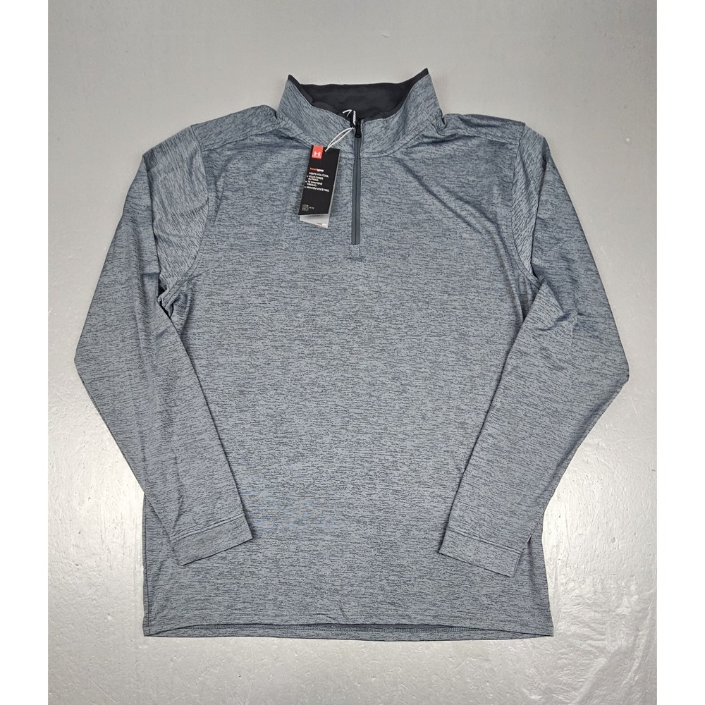 Under Armour UA Golf Qt Zip Mens 2XL Gray Tech Performance Athletic Pullover NWT